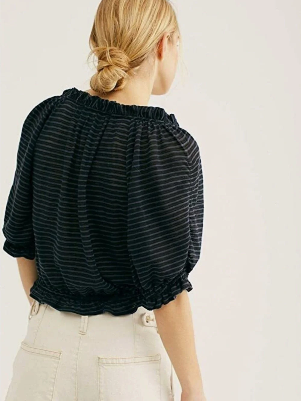 Free People Dorothy Striped Top X-Small